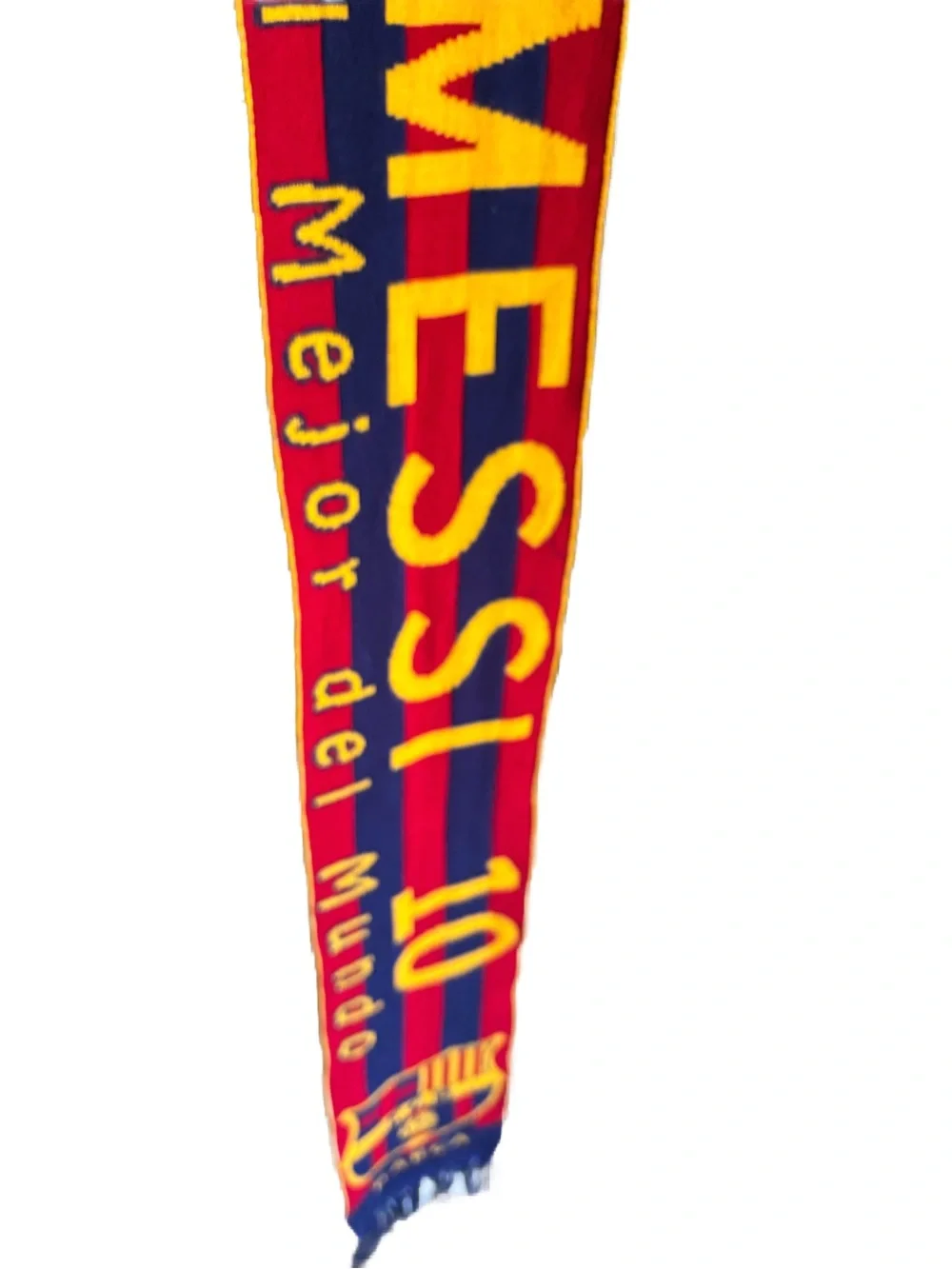 Leo Messi Barcelona Soccer Scarf Spain Football Barca El Mejor Del Mundo